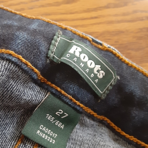 Size 27 Roots dark blue skinny jeans Like New - Picture 5 of 10